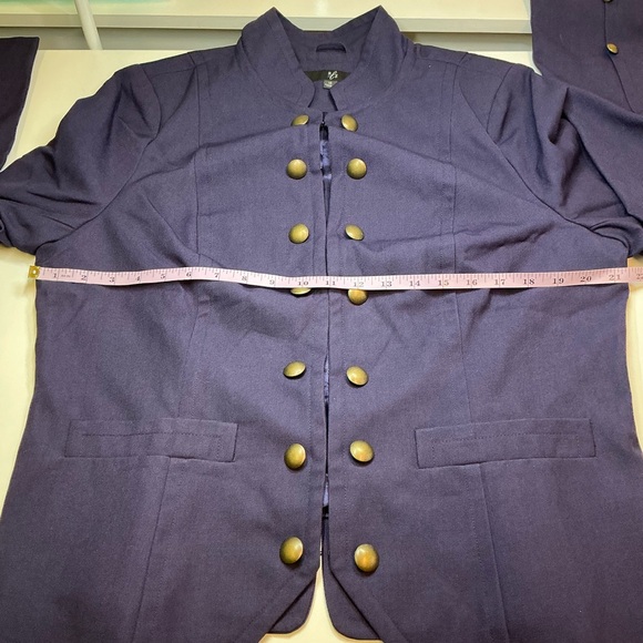 RLZ Purple Jacket Satin Lining w/Brass Buttons 14 - Picture 6 of 9